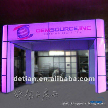 suporte variável da feira profissional da cor da iluminação com a cabine da exposição do suporte de exposição para a exposição em Shanghai